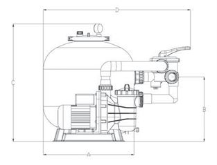 filter pump pool mega hp ss combo reinforced fibreglass lined unequalled pe polyester strength tank