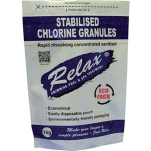 1kg Stabilised Chlorine Granules Pouch