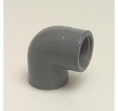 Grey Elbow 90°glue socket x female thread